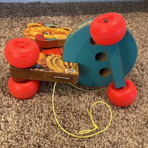 VINTAGE FISHER PRICE TEDDY ZILO XYLOPHONE PULL TOY - Picture 7 of 8